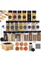 PlorFox 12 Pcs Glass Spice Jars with Lids, Glass Salt and Pepper Shakers Set, 4 oz Glass Jars with