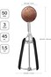 Khazna Large Cookie Scoop 3 Tbsp, Professional Big Ice Cream Scoop Stainless Steel 50MM, Cookie Dou