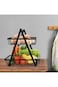Sikon 2-Tier Countertop Fruit Basket Storage, Vegetable Rack Bread Display Stand for Kitchen, Black