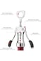 فتاحة زجاجات النبيذ Tazweeq Wing Corkscrew - فتاحة زجاجات النبيذ والبيرة مع قاطع رقائق معدنية وP