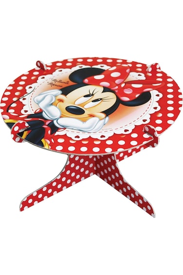 حامل كعكة ديزني الأحمر ميني