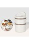 Food thermo container 2 layers Food Jar Lunch Box Thermos Stainless Steel Double Wall Insulated Tra
