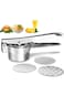Idrese Stainless Steel Potato Ricer &ndash; Manual Masher for Potatoes, Fruits, Vegetables, Yams, Squash,