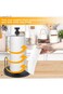 Joyzzz Standing Paper Towels Holder, One Hand Tear Paper Towel Dispenser, Stainless Steel Paper Tow