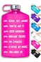 ALCOACH Hydro Reusable MATE Motivational Water Bottle with Time Marker - 128oz (Pink)