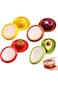 Food Storage Container Set, 4-Piece, Avocado Lemon Tomato Onion Keeper, Reusable Fridge Pods,Fruit