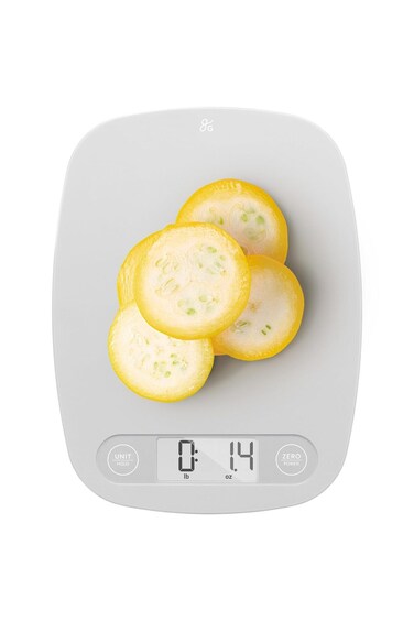 ميزان طعام - ميزان مطبخ رقمي نحيف للغاية ومتعدد الوظائف، مع زر لمس، رقمي