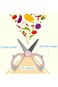 4PCS Baby Food Scissors, Stainless Steel Food Cutting Scissors, Portable Kitchen Shears with Blade