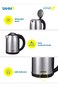 SAHM ELECTRIC KETTLE 1.8L STAINLESS STEEL 1500 W SHM-18KTGD-S