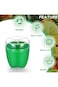 Khazna Fruit and Vegetable Storage Containers for Fridge 5 Pieces, Onion Holder Storage Avocado Gre