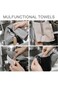 ALMEKAQUZ 6Pcs Barista Towels, 3Pcs Grey Towels and 3Pcs Beige Towels, Coffee Cleaning Accessories