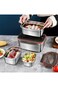 304 Stainless Steel Lunch Box, 2pcs Set,550/1900ml, 304 Insulated Leakproof,Stainless Steel Lunch B