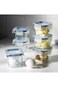 Glass Food Storage Container with Lid, Square, 180 ml
