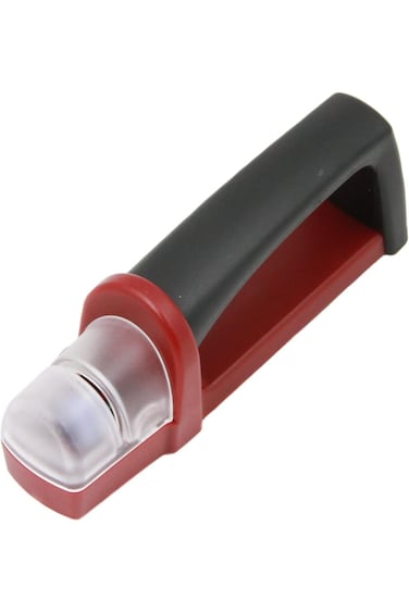 Chef Craft 21608 1-Stone Knife Sharpener, Red
