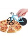 Bicycle Pizza Cutter, Stainless Steel Wheel Super Sharp and Easy To Clean Pizza Slicer,