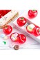 Red Apple Container, 20 Pcs Plastic Apple Container Apple Decorations Teacher Gifts Bulk Red Apple