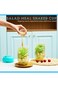 ALMEKAQUZ 2 Pcs Salad Cup with Lids and Fork Fresh Salad Shaker Container for Lunch, Keep Fit Salad