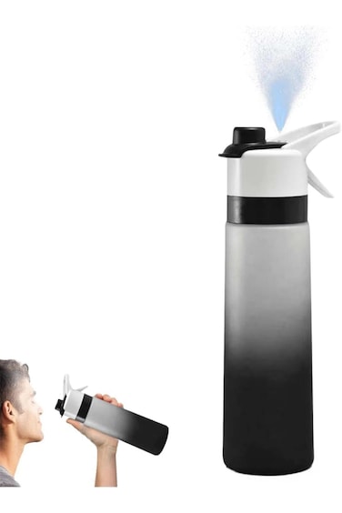 زجاجة ماء رذاذ، زجاجة ماء رياضية مع رذاذ رذاذ، كوب ماء رذاذ متعدد الوظائف مع رذاذ