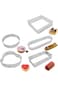 5 Pcs Tart Ring, Perforated Tart Rings for Baking, Stainless Steel Nonstick Round Cake Ring, Metal