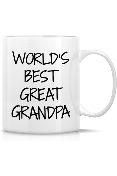 Retreez Funny Mug - World's Best Great Grandpa 11 Oz Ceramic Coffee Mugs - Funny, Motivational, Ins