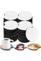 KASTWAVE Blank Sublimation Car Coasters, Round Opening Drink Coasters, for DIY Crafts Car Cup Coast