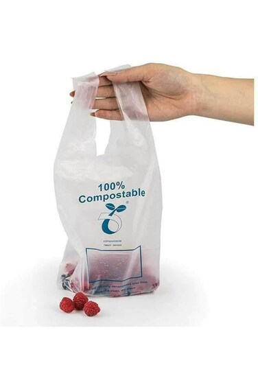 Natural Elements Freezer Bags/Food Bags for Fridge Storage, 15 x 40 cm (Pack of 30)