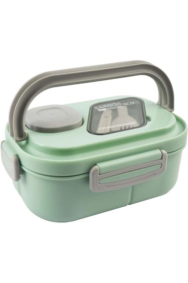 Excefore Bento Lunch Box,Salad Container All-in-One Large 82oz Salad Bowl, Bento-Style Tray for Top