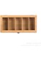Tea Box Organizer, Premium Bamboo Tea Bag Storage Box with 5 Compartments,Tea Chest Tea Organizer C