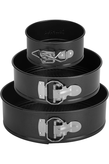 Paporich Cake Pan Set for Baking, Non-Stick Springform Pans Set of 3(4, 7, 9inches), Round Cake Pan