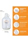 FastRack Glass Water Bottle Includes 38 mm Polyseal Cap, 1 gallon Capacity, Clear