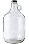 FastRack Glass Water Bottle Includes 38 mm Polyseal Cap, 1 gallon Capacity, Clear