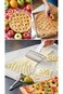Sweet seven Lattice Pastry Cutter Set - 2 Pack Roller Cookie Cutters for Baking &amp; Decorating - Plas