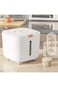 Rice Dispenser,Rice Storage Container Sealed Moisture Proof with Measuring Cup for Kitchen Pantry H