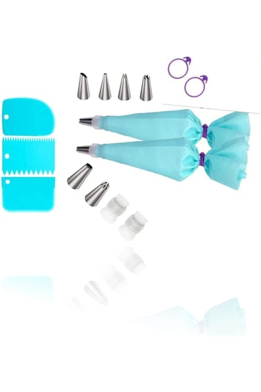 Cake Decorating Supplies - Piping Bags &amp; Tips Set for Baking: Reusable Pastry Bags, Decorating Tips