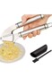 Oasisgalore Premium Garlic Press Set - Large Capacity Stainless Steel Mincer, Crusher &amp; Peeler, Erg