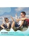 Collapsible Water Bottles with Straw Lid, 600ml/20.3oz Food-Grade BPA-Free Silicone Foldable Travel
