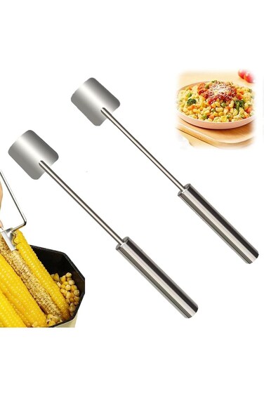 2 Packs Upgraded Corn Peeler, 2024 Sweet Corn Peeling Tool, Easy to Clean, Ideal Gift for Women
