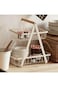 NOVOLAN Fruit Storage Organizer 2 Tier Vegetable Storage Rack, Detachable Assembly &amp; Convenient Sto