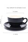 Coffeezone Cappuccino Barista Cup and Saucer Latte Art and Americano New Bone China for Coffee Shop
