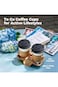 Fit Meal Prep [50 Pack] 16 oz Hot Beverage Disposable White Paper Coffee Cup with Black Dome Lid an