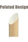 AYF 100Pcs Pointed Paper Boba Straws, Individually Wrapped, 4-Layer Heavy Duty, 12mm Biodegradable