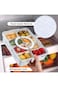 Paporich Snackle Box Charcuterie Container, Divided Serving Tray with Lid and Handle, Portable Snac