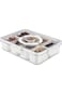 Paporich Snackle Box Charcuterie Container, Divided Serving Tray with Lid and Handle, Portable Snac