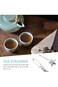 KASTWAVE Tea Infuser Strainer, 2 Pcs Moon Star Shape Mesh Tea Ball, Stainless Steel Tea Strainer wi