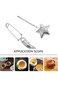 KASTWAVE Tea Infuser Strainer, 2 Pcs Moon Star Shape Mesh Tea Ball, Stainless Steel Tea Strainer wi