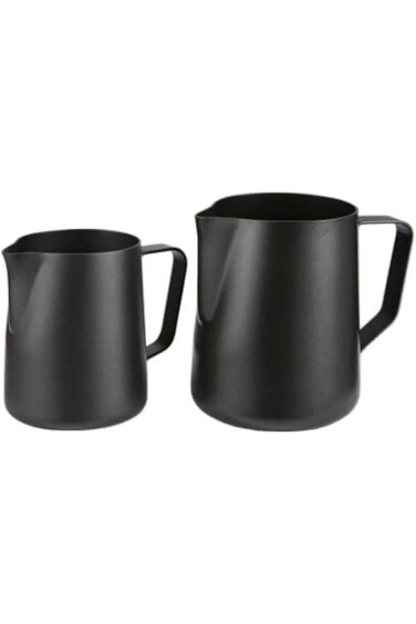 Milk Frothing Pitcher, Espresso Cappuccino Steaming Pitcher, Stainless Steel Coffee Pitcher Latte A