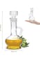 Excefore Elegant Glass Olive Oil Dispenser Bottle Set, 250ml Cruet Bottles with Stopper for Kitchen