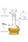 Excefore Elegant Glass Olive Oil Dispenser Bottle Set, 250ml Cruet Bottles with Stopper for Kitchen