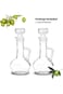Excefore Elegant Glass Olive Oil Dispenser Bottle Set, 250ml Cruet Bottles with Stopper for Kitchen