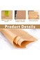 Khazna Parchment Paper, Grease Resistant Wax Paper (25 CM x 35 CM, Brown) Precut Parchment Paper fo
